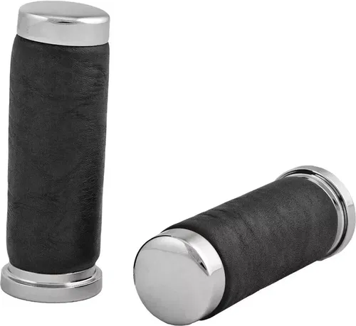 HARDDRIVE OE Style Grips Smooth Black Leather Black 820-1701