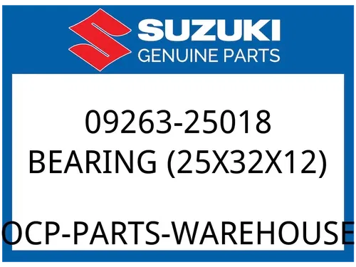 Suzuki OEM Part 09263-25018 BEARING, SHIFT CAM, LH