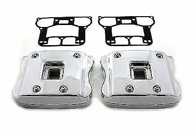 Rocker Box Cover Set Chrome for Harley Davidson by V-Twin