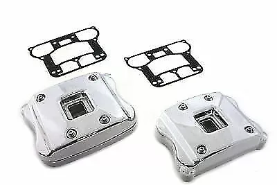 Rocker Box Cover Set Chrome for Harley Davidson by V-Twin