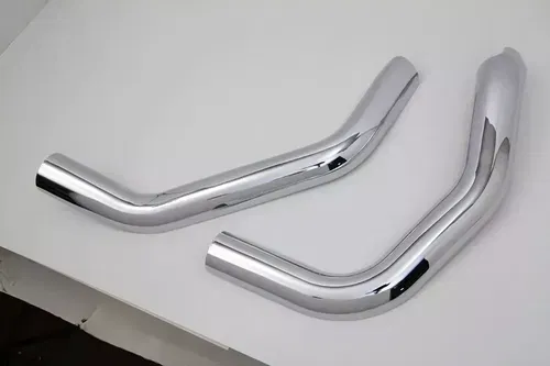 Plain Heat Shield Set Chrome fits Harley Davidson 30-1304