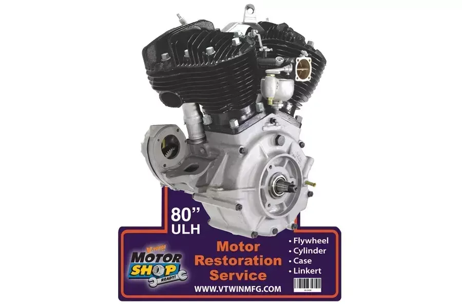 80 inch Flathead Engine Plaque fits Harley Davidson 48-0498