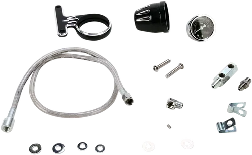 ARLEN NESS Oil Pressure Gauge Kit - Deep Cut - Black Fits 15-667