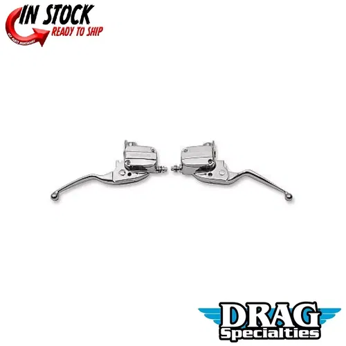 Drag Specialties Chrome Handlebar Control Kit for 14-16 Touring Hydraulic Clutch