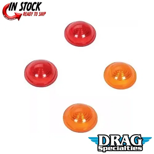 DRAG SPECIALTIES 2020-0122 Lens Kit for Custom Bullet Marker Lights