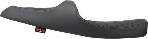 Predator Double Diamond Vinyl 2-Up Seat 0810-2211 Black For Bonneville T100/120
