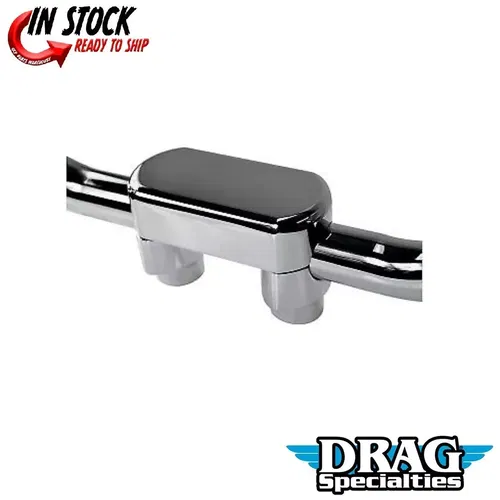 Drag Specialties 0602-0600 1.5" Handlebar Riser & Top Clamp Kit for 1-1/2" Bars