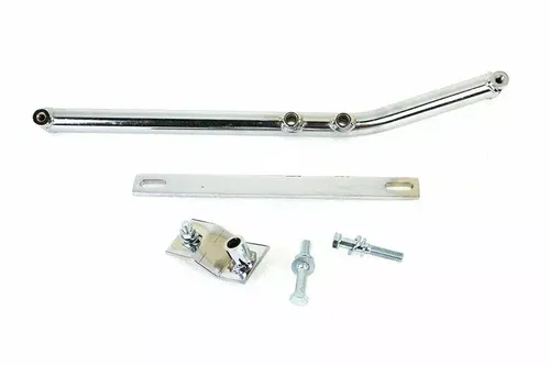 Upswept Header Mounting Bracket Kit Chrome for Harley Davidson by V-Twin