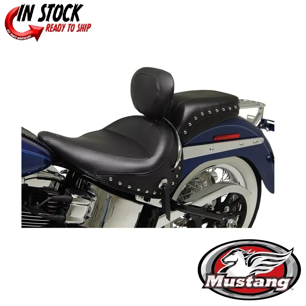 Mustang Wide Solo Seats with Removable Backrest and Rear Seats 0802-0892