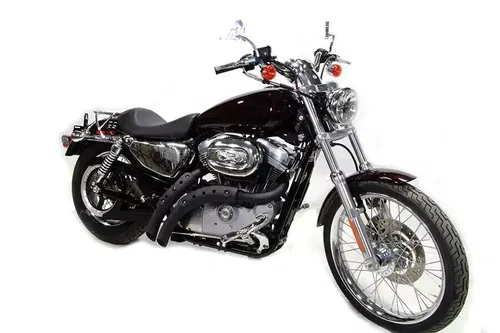 Black Drag Pipe Set With Heat Shields fits Harley-Davidson 30-1286