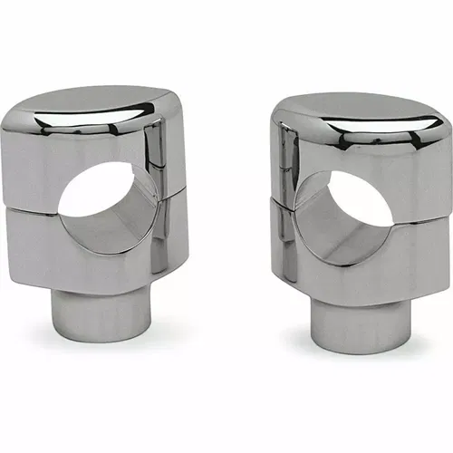 Drag Specialties 1.5" Chrome Buffalo Riser Kit for 1.5" Bars on Harley Models