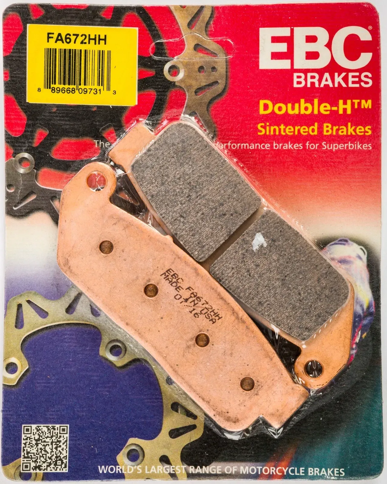 EBC Double-H Sintered Brake Pads FA672HH