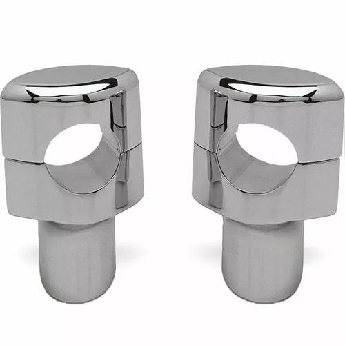 Drag Specialties 3" Chrome Buffalo Riser Kit for 1.5" Bars on Harley Models