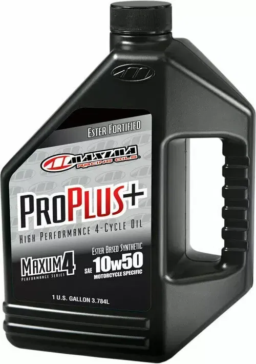 Maxima Racing Oil Pro Plus+ 4T Synthetic 4-Stroke Motor Oil | 10W-50 | 1 Gallon