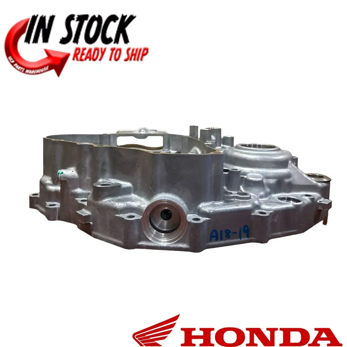 HONDA LEFT ENGINE CRANKCASE 2019 2024 CRF450R 19 2024 CRF450RWE CRF450RX OEM