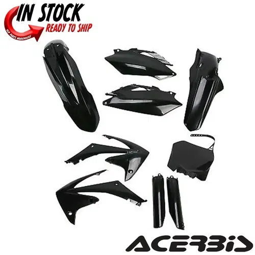Acerbis Full Plastic Kit Black Honda CRF250R 2010-13 CRF450R 2009-12