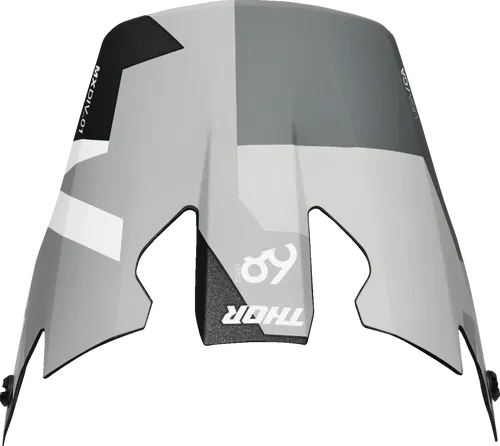 THOR Reflex Fits Sport Visor - Carbon Brave - Gray/White 0132-1828