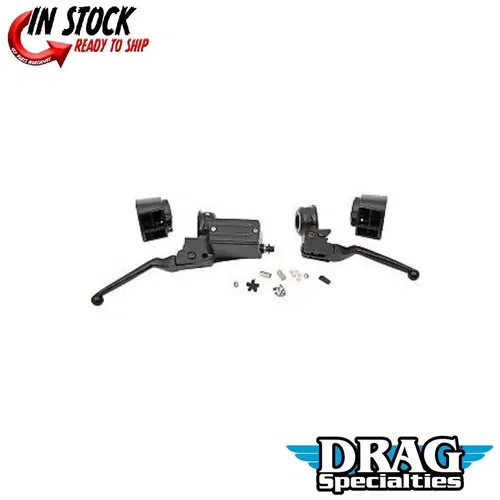 Drag Specialties Matte Black Handlebar Control Kit 11/16" Dual Disc 0610-2148
