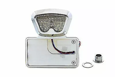 Chrome Horizontal Noid Style Tail Lamp Kit for Harley Davidson by V-Twin