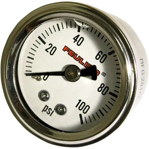FEULING Oil Pressure Gauge Back Port White Face 2212-0610