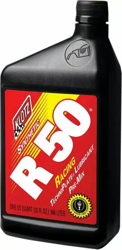 Klotz Oil R-50 TechniPlate Full-Synthetic 2-Stroke Oil | 1 Quart | KL104