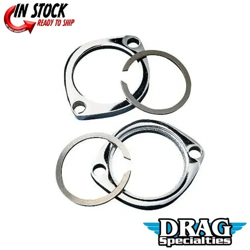 Drag Specialties DS-203097 Chrome Exhaust Flange Kit