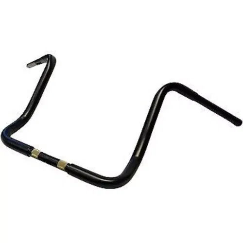 LA CHOPPERS LA-7321-14M Flat Black 1-1/4" Touring Handlebars 14" Ape Hanger