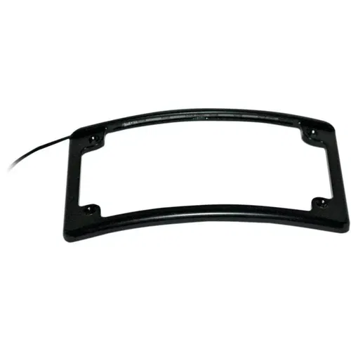 Custom Dynamics Black Radius LED License Plate Frame for Harley Motorcycles