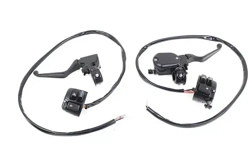 Handlebar Control Kit Black fits Harley-Davidson 22-1526
