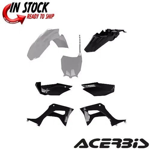 Acerbis Full Plastic Kit Gray/Black Honda CRF110F 2019-2023 NEW