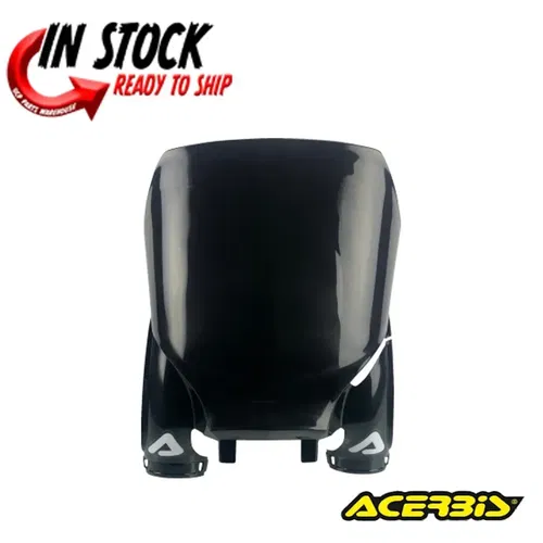 ACERBIS RAPTOR FRONT NUMBER PLATE BLACK YAMAHA 2024 YZ250F / 23-24 YZ450F