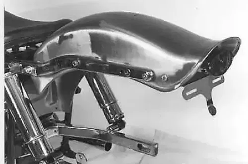 Rear Fender Kit Bobbed with Cateye Tail Lamp fits Harley Davidson 50-0755
