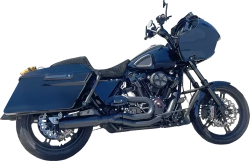 BASSANI XHAUST Fits 2-into-1 Mid-Length Super Bike Exhaust System - 4" Muffler -