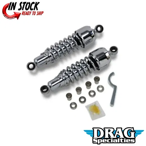 Drag Specialties Chrome 11.5" Replacement Shocks fr Harley Sportster & FXR 86-03