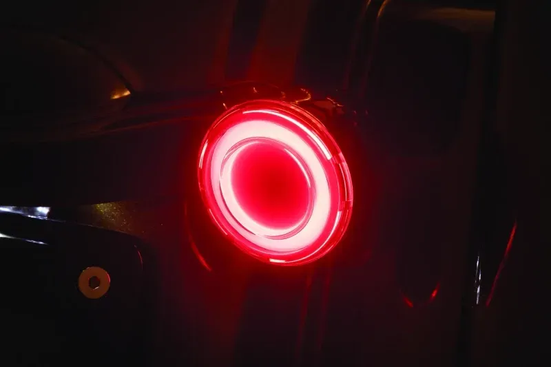 Kuryakyn Fits Tracer L.E.D. Turn Signal Inserts Red/Red Smoke Lens Rear