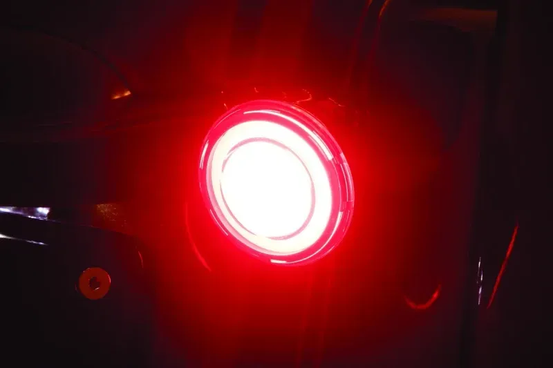 Kuryakyn Fits Tracer L.E.D. Turn Signal Inserts Red/Red Smoke Lens Rear