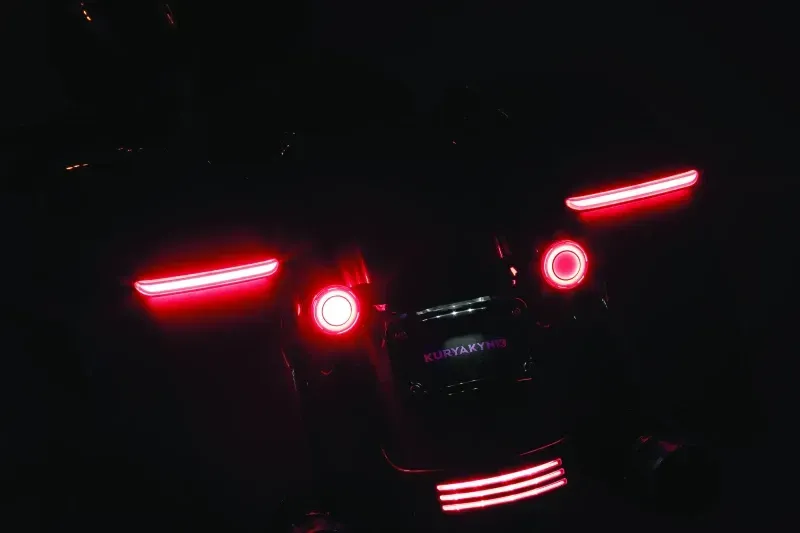 Kuryakyn Fits Tracer L.E.D. Turn Signal Inserts Red/Red Smoke Lens Rear