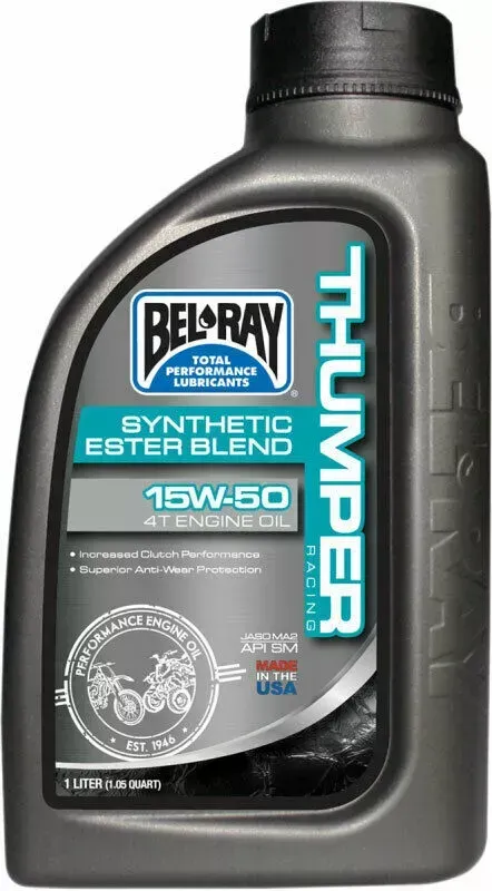 Bel-Ray Thumper Racing Synthetic Ester Blend 4T Motor Oil | 15W-50 | 1 Liter