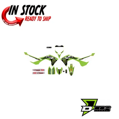 D'COR VISUALS COMPLETE MONSTER ENERGY GRAPHICS KIT KAWASAKI 2024 KX450