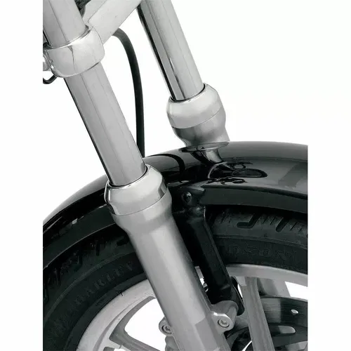 Drag Specialties Chrome 39mm Fork Boot Covers - Harley XL & FXD Models #46002-87