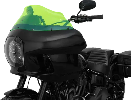 KLOCK WERKS Kolor Flare* Windshield - 9" - Green Ice - Fits FXRP KWW-02-0610