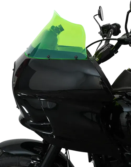 KLOCK WERKS Kolor Flare* Windshield - 9" - Green Ice - Fits FXRP KWW-02-0610