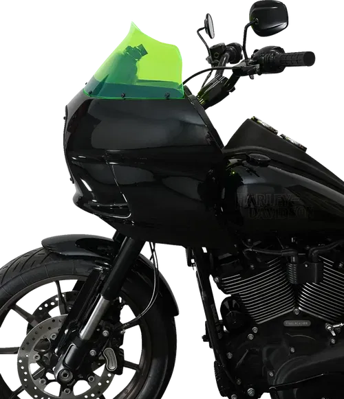KLOCK WERKS Kolor Flare* Windshield - 9" - Green Ice - Fits FXRP KWW-02-0610