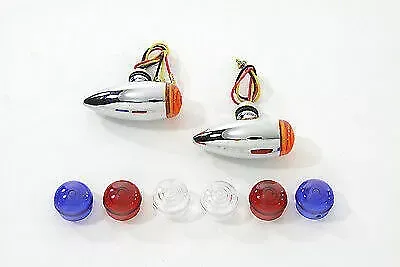 Mini Clear LED Bullet Marker Lamp for Harley Davidson by V-Twin