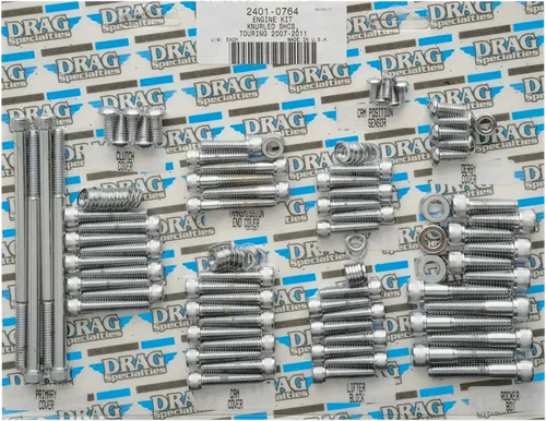 DRAG SPECIALTIES Bolt Kit - Complete Motor - Knurled/Socket-Head - Fits '07-'16