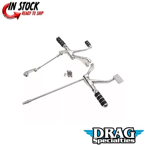 Drag Specialties 1622-0486 Chrome Forward Control Kit for Sportster 14-21