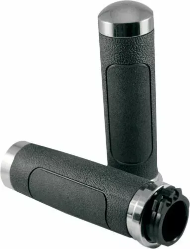 AVON V-Cruiser Grips for H-D Motorcycles w/Cable Throttle (Chrome) 0630-1213