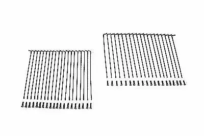 Chrome 21  Spoke Set Rippled Type Buchanan for Harley Davidson by V-Twin