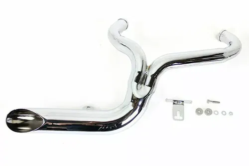 FXD 2:1 Lake Side Pipe Exhaust Chrome fits Harley 30-0678 V-Twin  2006-2017 FXD