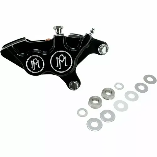 Performance Machine Contrast Cut Right Side Caliper for 2000-up Harley 11. Black